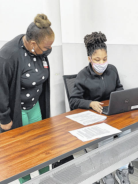 
			
				                                Audrey Eigner (NCSD case manager: student services) and Tara Young (Newberry Adult Education student).
                                 Courtesy photo

			
		