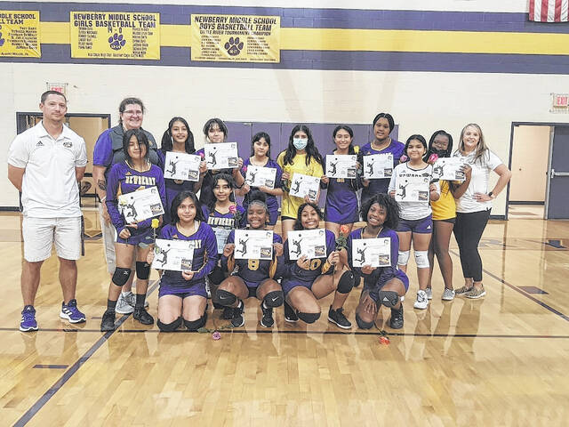 127736061_web1_thumbnail_Resized_20211005_180608001
Back row: Coach Skinner, Coach Marlow, Xitlalic Meza, Vanessa Martinez, Ashley Perez Campos, Karen Villaturo, Zy Dunbar, Zion Eiger, Coach West. Middle row: Ximena Aguilar, Jazmin Marin Vera, Idalia Sanchez. Front row: Jazmin Vasquez, ShiDiamond Sims, Alyla Crumpton, ZyMeasha McGraw.
Courtesy Photo