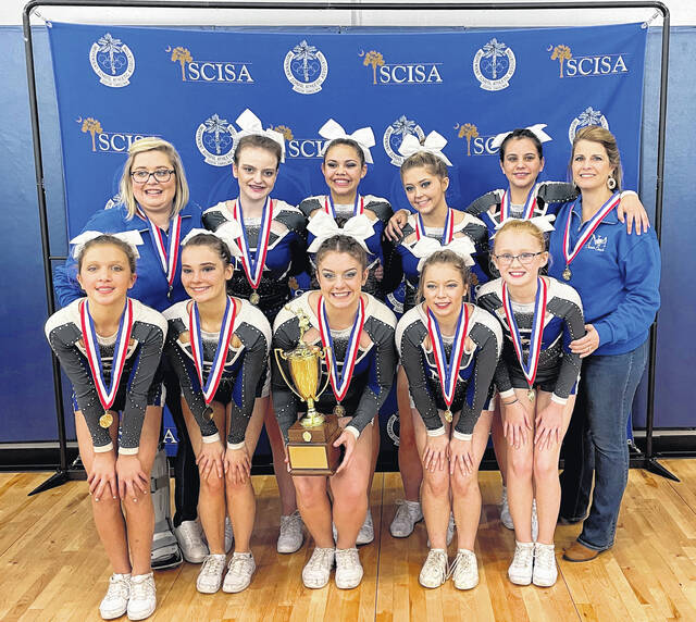 127899875_web1_NA-Cheer-Team
The NA competition cheer team members are senior Cassie Waites; juniors Jade Hughes and Cassie Gilliam; tenth grade: Gracie Baker; eighth grader Jessi Pitts; seventh graders Taylor Holland, Anna Grace Evans, Grace Mayer and Olivia Piersol. The girls are coached by Christie Gardner and Chelsea Ellisor.
Courtesy Photo