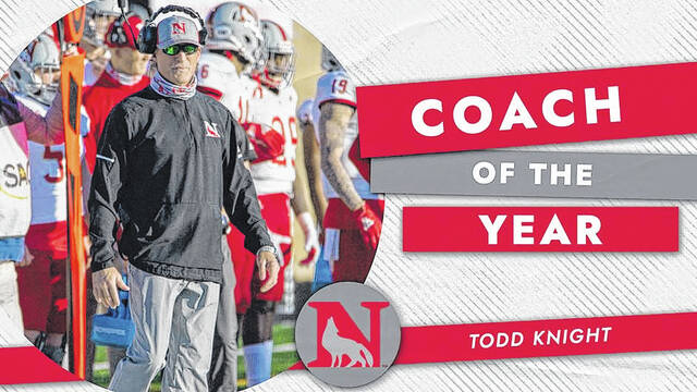 127913685_web1_Knight-of-the-Year
Newberry Head Football Coach Todd Knight was voted SAC Coach of the Year for the 2021 season.
Courtesy of Newberry College Athletics