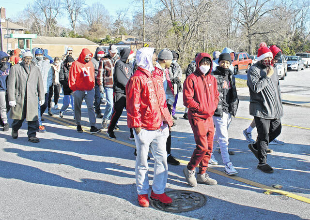 Many in attendance at the march were from Newberry College.
Andrew Wigger | The Newberry Observer