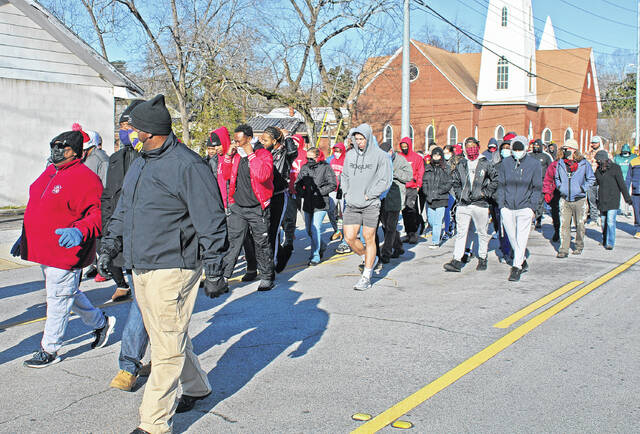 The leaders of the march and MLK program noted the number of students and young people in attendance.
Andrew Wigger | The Newberry Observer