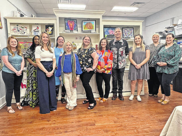 The Newberry County School District art instructors: Gallman Elementary, Kati Hughes; Newberry Career Center, Christi Floyd; Mid-Carolina High, Coleen Makoski; Reuben Elementary, Robin White; Newberry Elementary, Becky Epperson; Newberry Middle, Lara Northcott; Little Mountain Elementary, Jennifer Jones; Newberry High, Todd Applegate; Mid-Carolina Middle, Abigail Nix; Whitmire High and Middle, Laura Bryant; Pomaria-Garmany Elementary and Whitmire Elementary, Katie Walters.
Courtesy of NAC