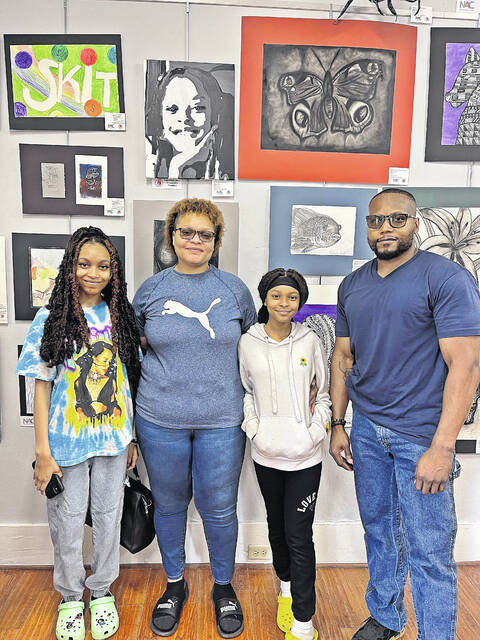 Newberry High School student, Alasia Holloway, received an honorable mention for the painting she created of her younger sister.
Courtesy of NAC