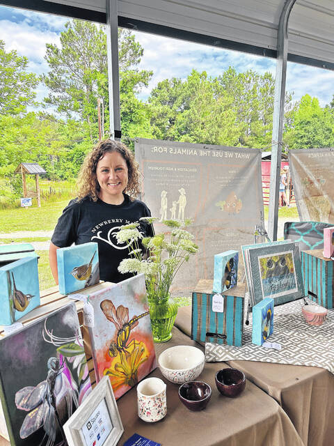 Artist Tyla Bowers was set up at Carlina Pride Pastures.
John A. Kesler | The Newberry Observer