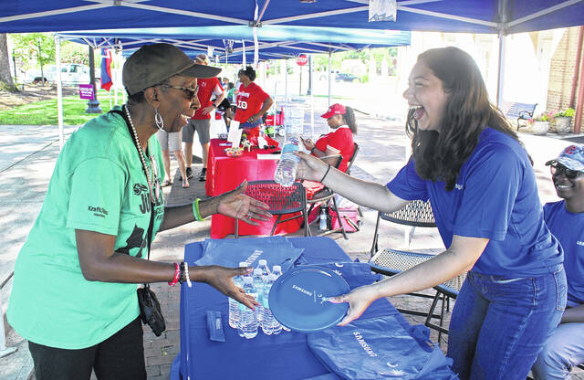 Samsung was passing out goodies during the event.
                                 Andrew Wigger | The Newberry Observer