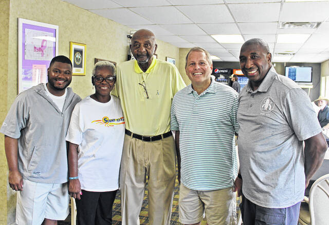 128765586_web1_IMG_9846
Carls Kids Golf Camp was held during the first week of August at the Country Club of Newberry. Pictured, left to right: Carlton Kinard, Jackie Holmes, Carl Jackson, Foster Senn, Jimmy Wright.
Dylan Francis | The Newberry Observer