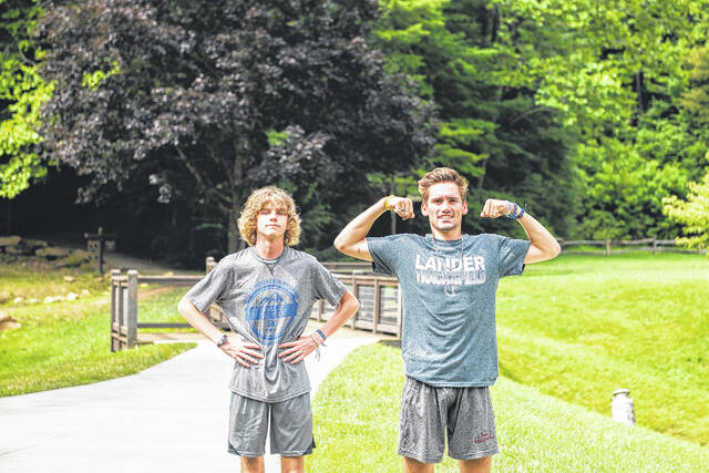 Conner Amick and Ethan Waites.
                                 Tori Steyne for The Newberry Observer