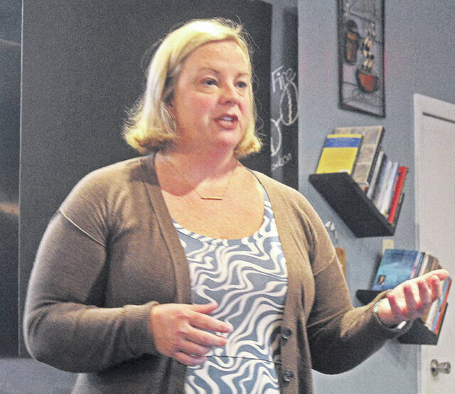 129005853_web1_Ellis
Lisa Ellis, the candidate for superintendent of education as a Democrat and Alliance, stopped by the City of Newberry on her campaign tour.
Andrew Wigger | The Newberry Observer