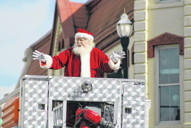 Santa Claus will end the Newberry Jaycees Christmas Parade.
                                 Stock photo