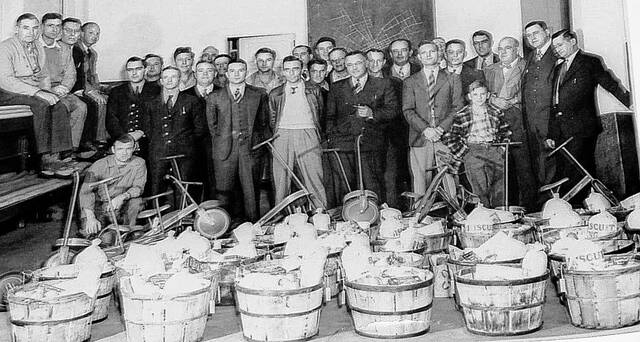 129209112_web1_1948
For over 100 years, the Newberry Fire Department has raised money to feed those in need in Newberry, pictured is one such occasion in 1948.
Courtesy of the City of Newberry
