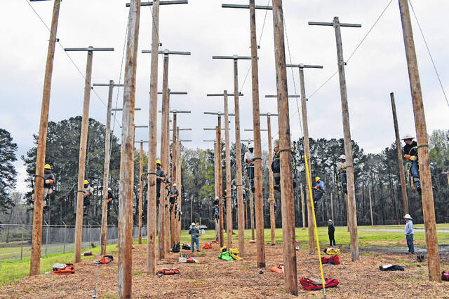 The South Carolina Safety and Training School week one course is the climbing school.
Elyssa Haven for The Newberry Observer