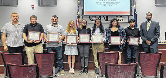 Senior band members from Mid-Carolina High School were recognized for receiving the 2023 Outstanding Performance Award by the S.C. Band Directors Association.