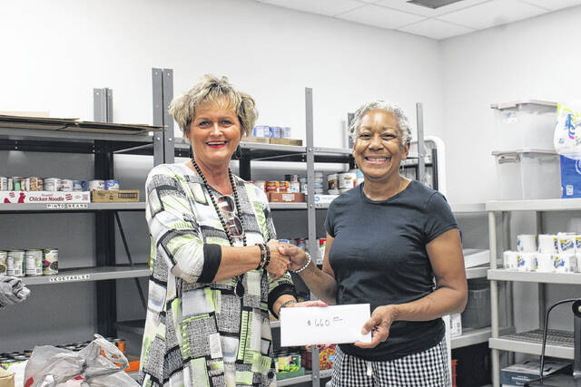 130064459_web1_IMG_3636
NEC Vice President of Member, Public and Government Relation Debra Shaw presents a monetary donation of $660 collected at the event to Connie McMorris who serves as President of Manna House.