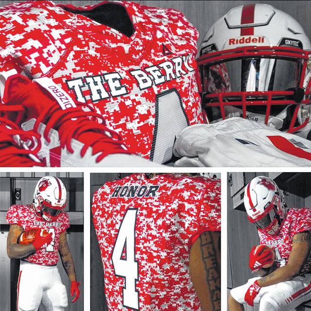 130870984_web1_IMG_2698
Newberry College football programs military tribute uniforms.
Courtesy of Newberry College Athletics