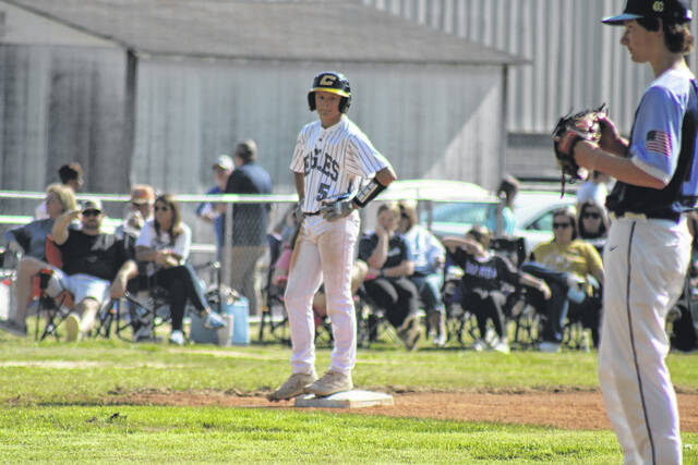 131404280_web1_IMG_2015
Hudson Long(#5) standing on base for the Newberry Academy Eagles.
Greg Hollis | ghollis@newberryobserver.com