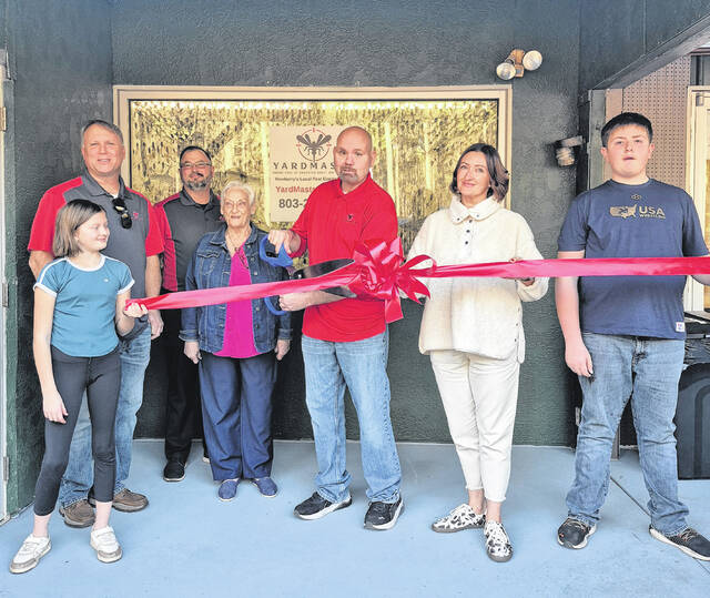 Newberry County Chamber of Commerce officially welcomed YardMaster Exterminating to Newberry during a recent ribbon cutting ceremony. Cody Word has taken the reins of the business started by his father and continues to provide pest control service from his location at 687 Hillbrook Lane. YardMaster specializes in comprehensive pest control solutions for both residential and commercial customers, including treatments for common insects, termites, mosquitoes, and other unwanted pests. The company has proudly served the Newberry community since 1991, and emphasizes safe, effective service with a satisfaction guarantee. For service, contact 803-221-2924, YardMasterUSA@yahoo.com, or YardMasterUSA.com.
                                 Courtesy photo