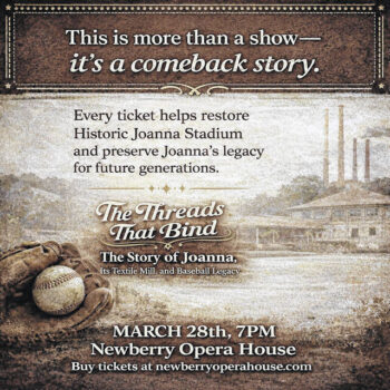Newberry Opera House partners with Joanna Hornets for benefit concert
