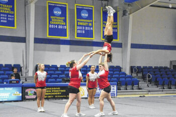 Newberry College Acrobatics & Tumbling falls to Coker University in home opener