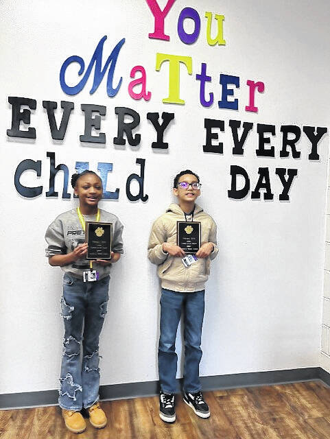 Seventh grader Taylor Bates and sixth grader Carter Dean were Newberry Middle Schools February Students of the Month.
                                 Courtesy photos