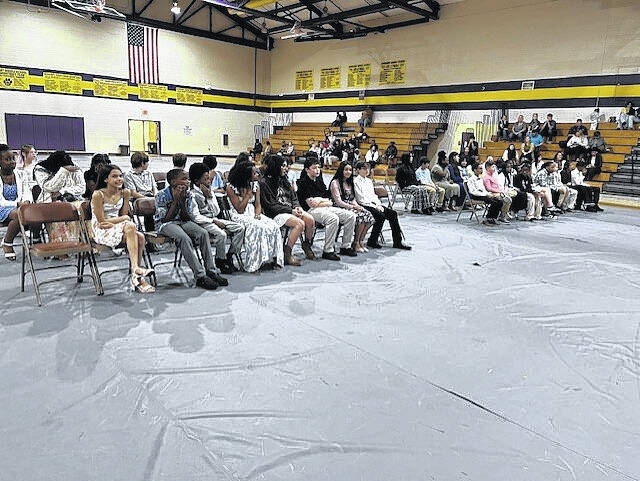In February, Newberry Middle School inducted 57 students into the NMS Jr. Beta Club.
                                 Courtesy photo