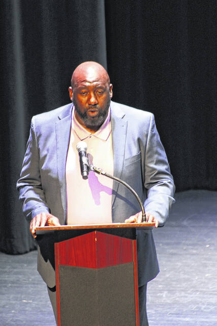 City Councilman Lemont Glasgow encouraged the students to keep working hard and named a few occupations that could be one day.
                                 Kelly Duncan photos | The Newberry Observer