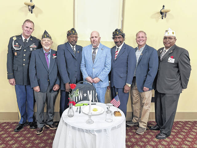 Pictured, from left to right: Sgt. Maj. Tim Erskine, Henry Brooks (Commander Post 24), Eugene Wilson (Commander Post 219), Raleigh Hickman (Director of Newberry County Veteran Affairs), Bennie Wilson (Post 219), Mayor Foster Senn and Jerome Childs (2nd Vice Commander of American Legion).
Courtesy photos
