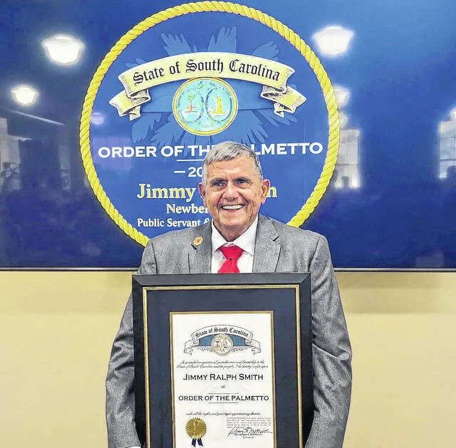 Smith awarded Order of the Palmetto